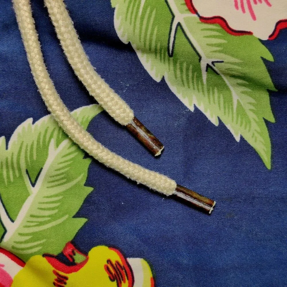 Polo Ralph Lauren Men’s Swim Shorts Large Floral Hawaiian Navy SZ Large